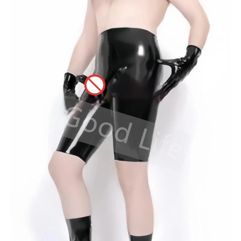 Boxer Shorts Modal - Celana Boxer Lateks Hitam Seksi Pria