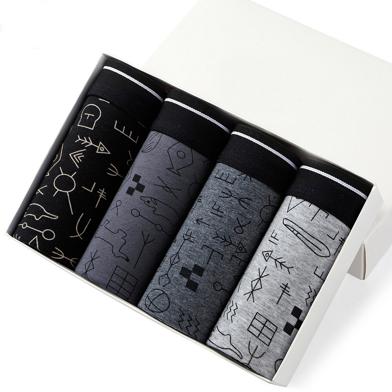 Celana dalam pendek Pria, 4pcs - Boxer Brief Pack Cotton ulasan dan harga